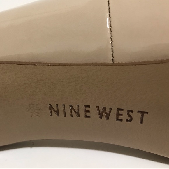 SHOES 🤑🤑USED CHLOE OPEN TOE HEELS CREAM PATENT - Picture 11 of 11